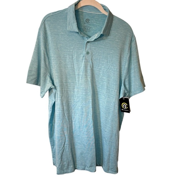 NWT Champion Polo Men’s C9 Aqua Blue Lightweight Stretch - Large or Extra Large - Picture 1 of 10